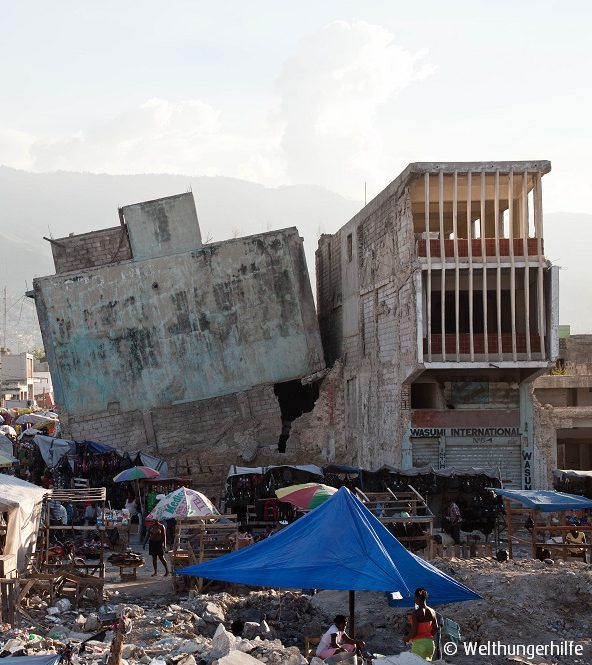 Trümmerlandschaft in Haiti nach dem Erdbeben